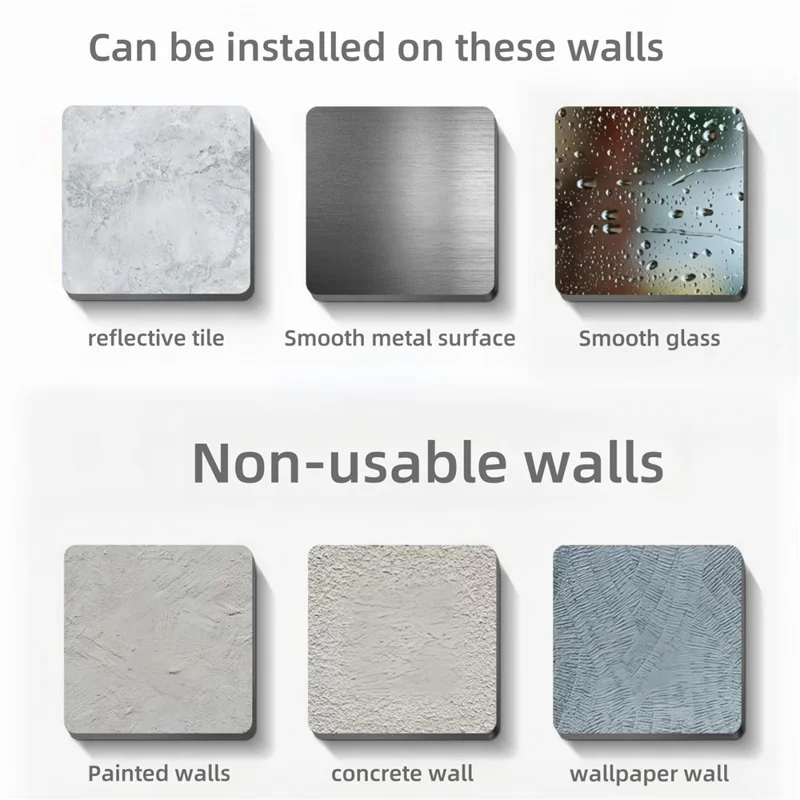 1 Section Retractable Folding Clothes Drying Rack Aluminum Alloy Balcony Window Space Saving Suction Cup Hanging Rack - White