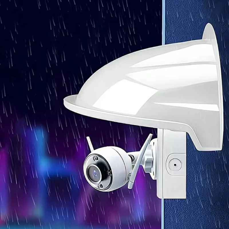 Security Camera Rain Cover Camera Sun Shield Outdoor Camera Protective Roof for Dome Type Surveillance Camera