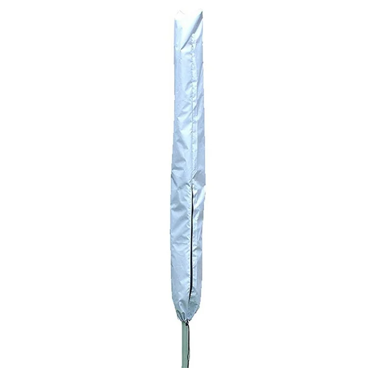 420D Oxford Stoff Wasserdichte Abdeckung für drehbaren Schirm Wäscheständer Outdoor Drehbare Wäscheleine Staubschutz - Silber