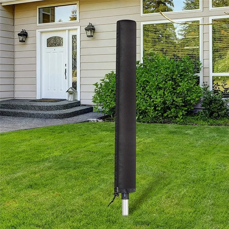 420D Oxford Stoff Wasserdichte Abdeckung für drehbaren Schirm Wäscheständer Outdoor Drehbare Wäscheleine Staubschutz - Silber