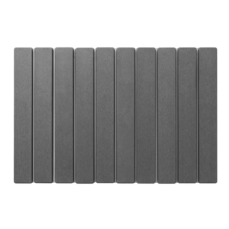 Foldable Diatomite Drying Mat For Kitchen Bathroom 30 x 40cm Absorbent Dish Drainer Countertop Drying Pad - Dark Grey