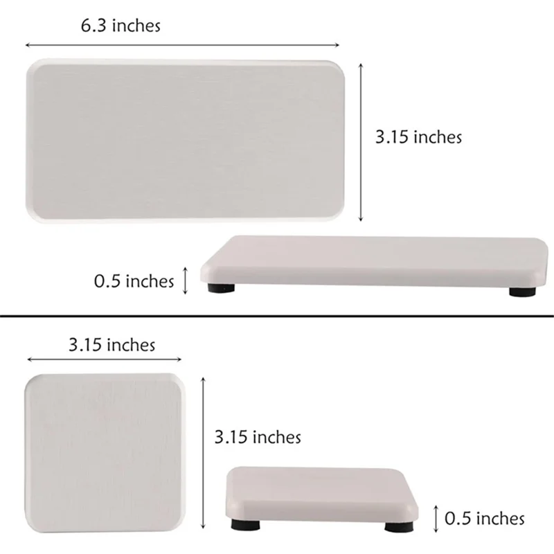 4Pcs / Set Diatomite Absorbent Coasters Kitchen Soap Dish Liquid Dispenser Holder Plant Pot Drying Mat - Dark Grey