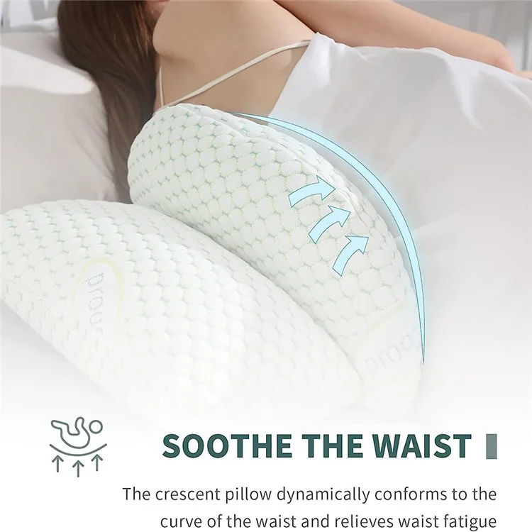 Extended H-Shaped Pregnancy Pillow Multifunctional Lumbar Support Side Sleeping Cushion with Auxiliary Pillow - Grey