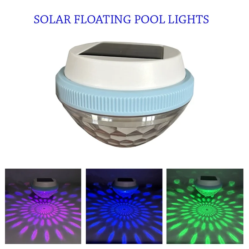 Solar Powered Floating Pool Light for Garden Pond Underwater Color Changing LED Lamp - Peach Shape