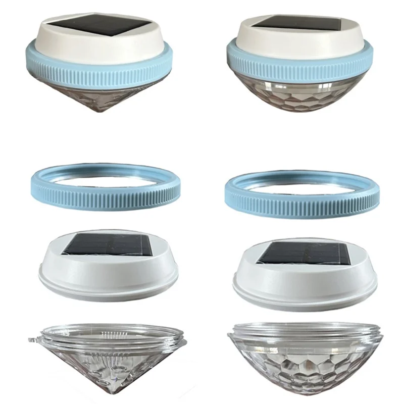 Solar Powered Floating Pool Light for Garden Pond Underwater Color Changing LED Lamp - Peach Shape