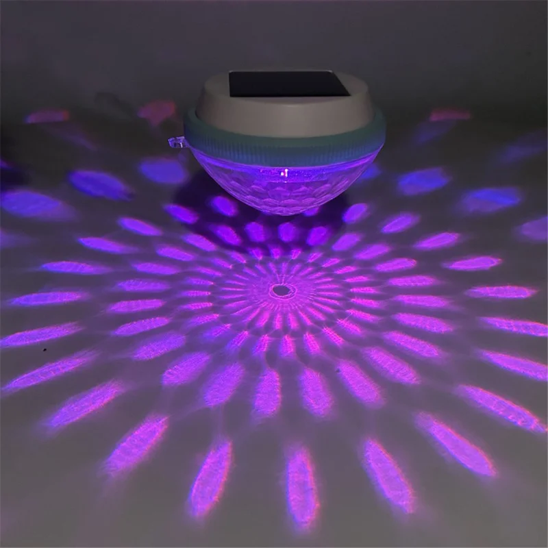 Solar Powered Floating Pool Light for Garden Pond Underwater Color Changing LED Lamp - Peach Shape