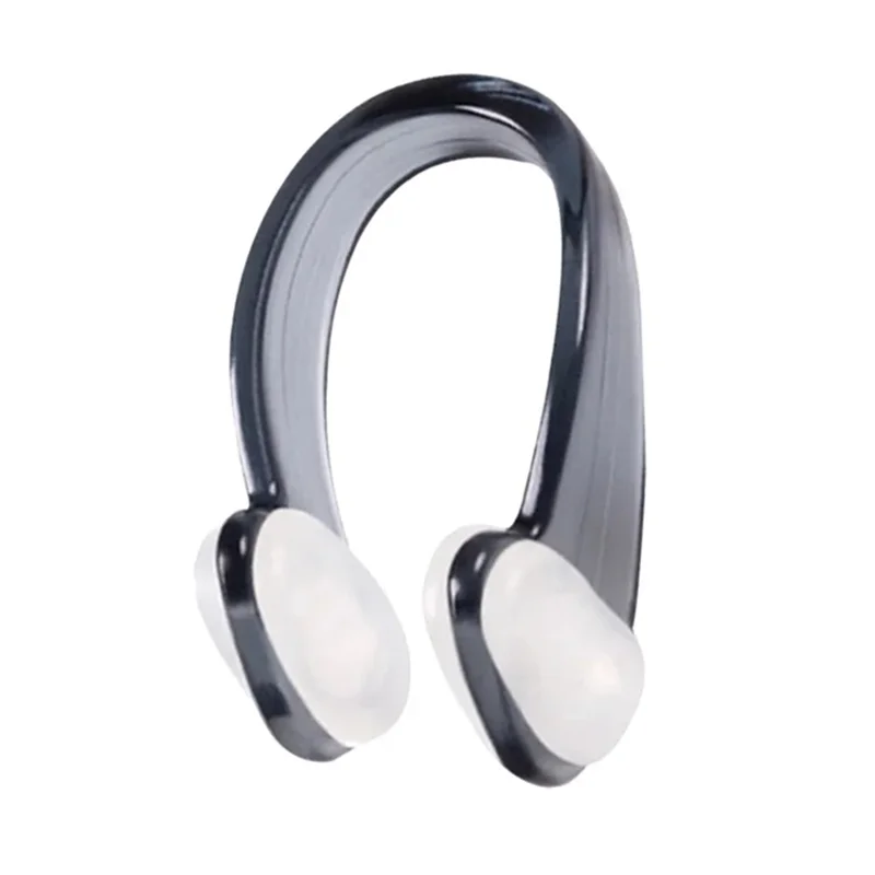 Nose Clip for Swimming Training Plastic + Silicone Waterproof Anti Slip Snorkeling Nose Clip - Black