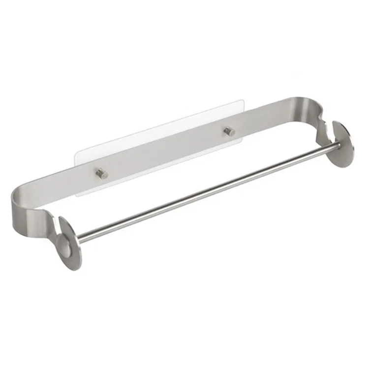 Support-rouleau en acier inoxydable pour essuie-tout - Distributeur de papier sans perçage pour cuisine et salle de bain