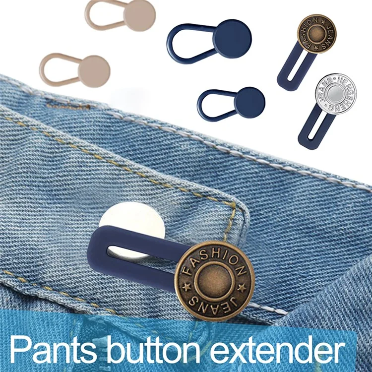 12Pcs / Set Pant Waist Extenders for Jeans / Trousers / Skirts No Sew Adjustable Button Extenders