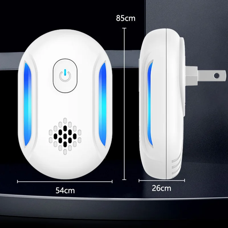 312 6Pcs High Power Ultrasonic Pest Repeller for Mice Mosquitoes Cockroaches Multifunction Electronic Insect Repellent - EU Plug