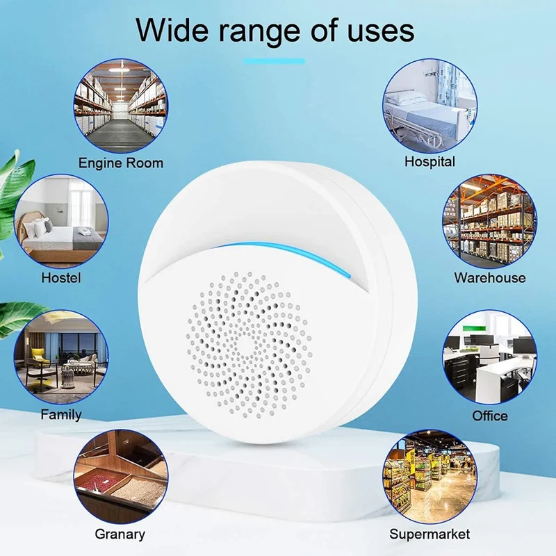 314 Ultrasonic Pest Repeller for Home Indoor Mini Mosquito Repellent Mite Remover Insect Mouse Repeller - UK Plug