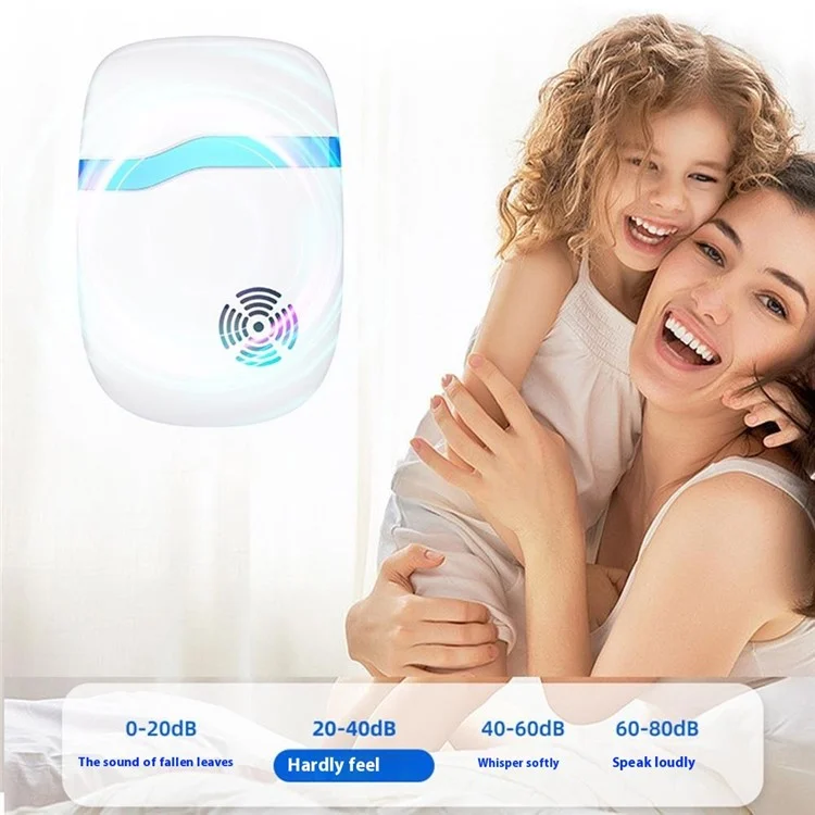 313 6Pcs Ultrasonic Pest Repeller Multifunction Electronic Repellent for Mice / Mosquitoes / Insects - US Plug