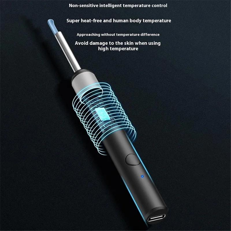 P80 High Definition 1920P Wireless Smart Ear Cleaning Endoscope Ear Wax Removal Tool Kit, Standard Version - White