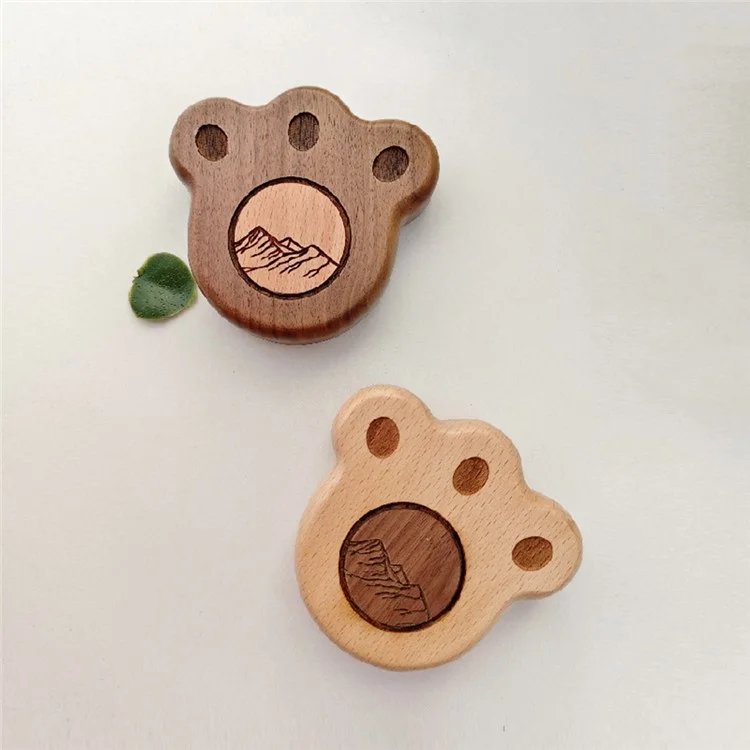 8.5x8cm Bear Claw Bottle Opener Wooden Cute Fridge Magnet Beech Wood Coaster