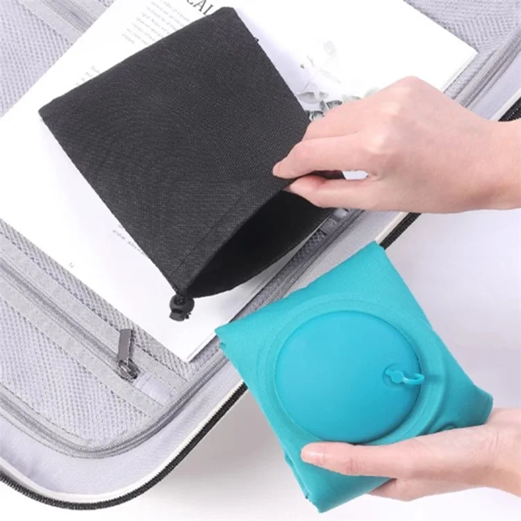 Inflatable Pillow Lumbar Support for Office / Travel / Home Milk Silk Portable Nap Cushion - Green