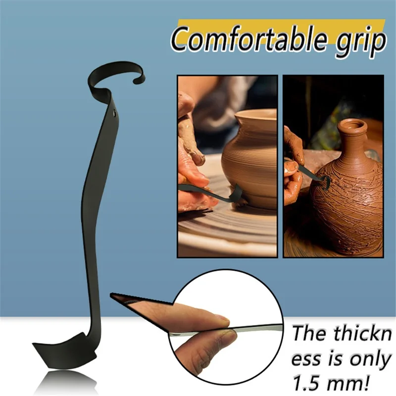 Metal Pottery Trimming Tool Double-Ended Handmade Ceramic Clay Sculpting Shaping Tool
