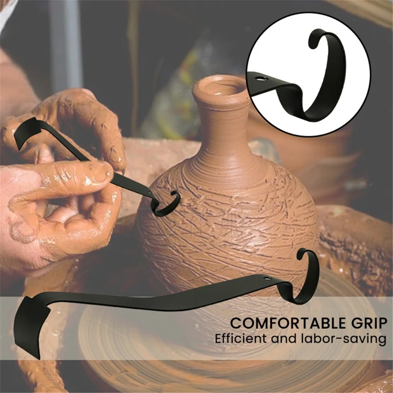 Metal Pottery Trimming Tool Double-Ended Handmade Ceramic Clay Sculpting Shaping Tool