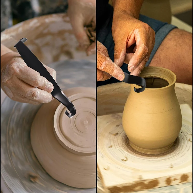 Metal Pottery Trimming Tool Double-Ended Handmade Ceramic Clay Sculpting Shaping Tool