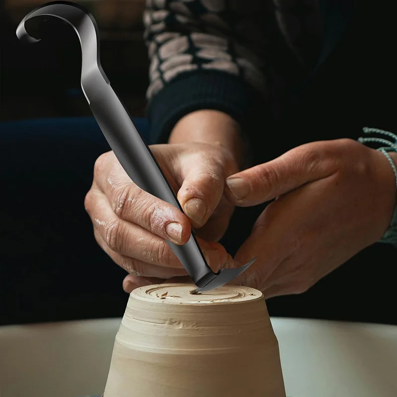 Metal Pottery Trimming Tool Double-Ended Handmade Ceramic Clay Sculpting Shaping Tool
