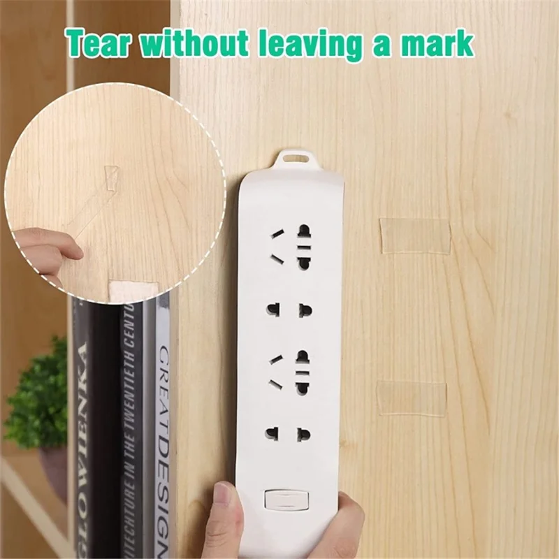 50mmx2mm Dual-Sided Nano Adhesive Tape Sticky Transparent Carpet Wall Tape Sticker, Length: 1m