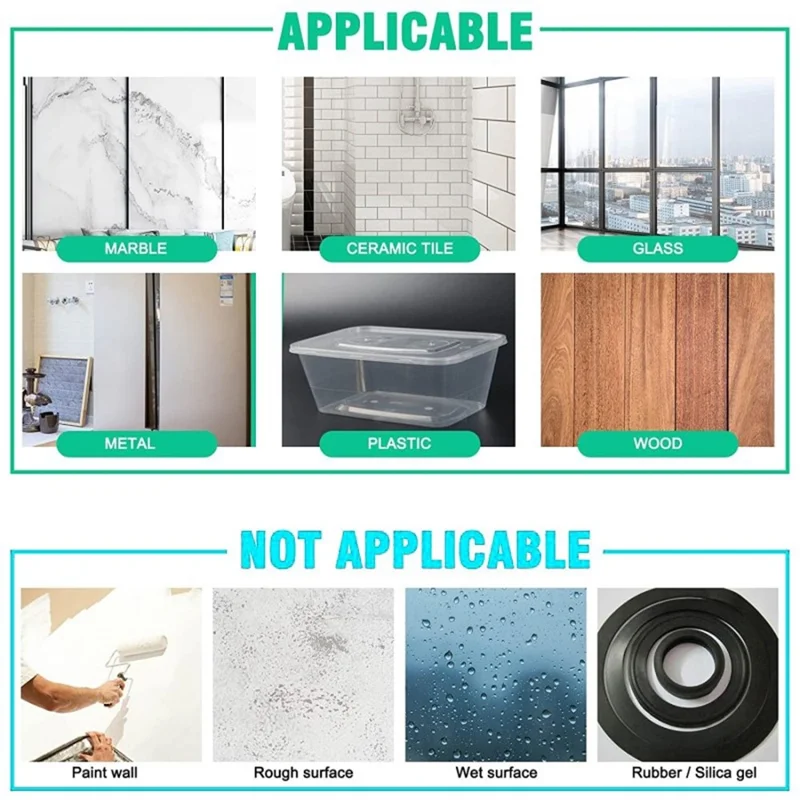 50mmx2mm Dual-Sided Nano Adhesive Tape Sticky Transparent Carpet Wall Tape Sticker, Length: 1m