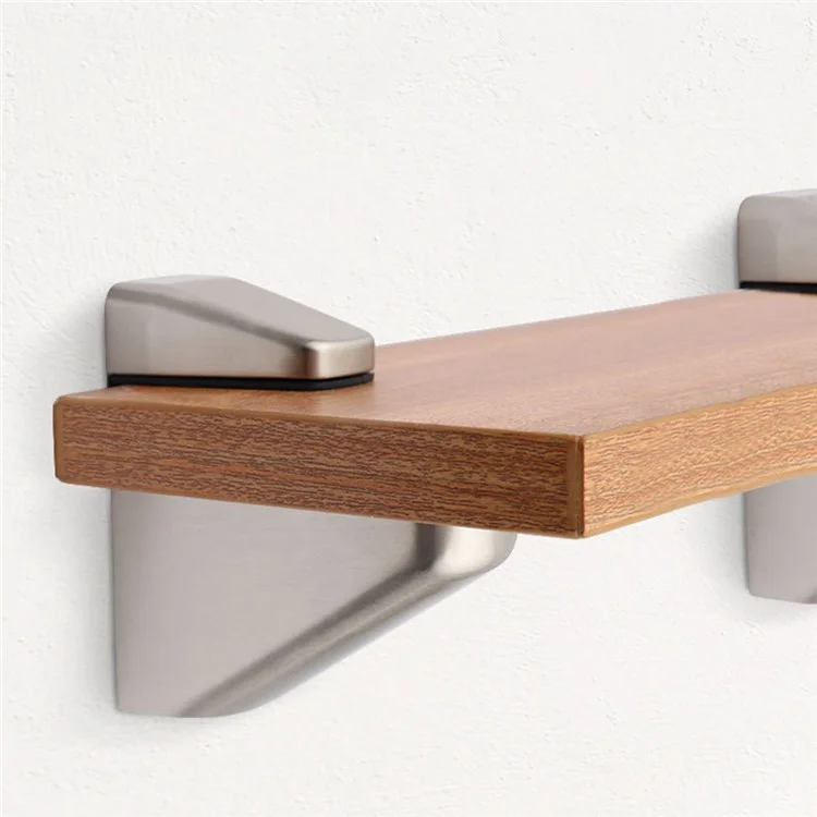 K854 Adjustable Glass Shelf Clamp Extra Large Zinc Alloy Board Support Bracket Arched Mouth Clip (Clamping Thickness: 7 - 40mm) - Brushed