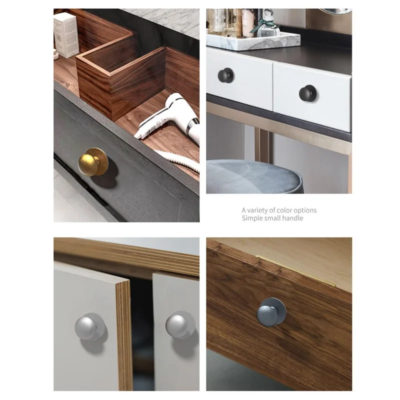 Stainless Steel No-Drill Furniture Cabinet Door Handle Adhesive Round Drawer Pull Knob - Tarnish