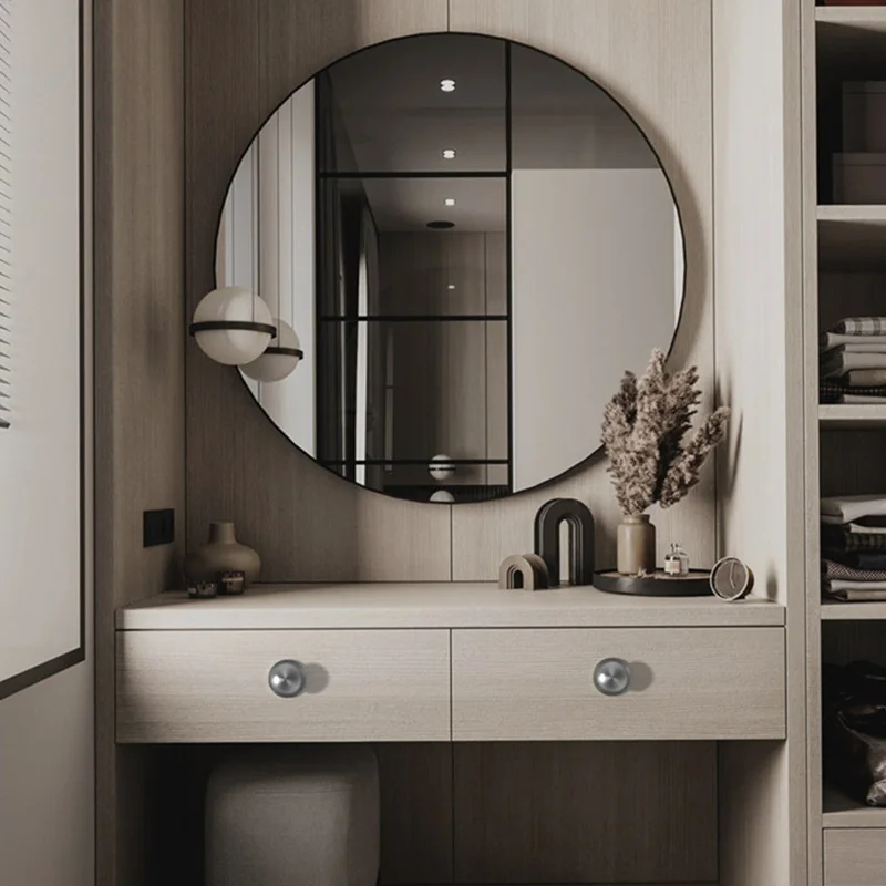 Adhesive Cabinet Handles with Clear Base Round Drawer Pulls No Drill Furniture Knobs Stainless Steel - Tarnish