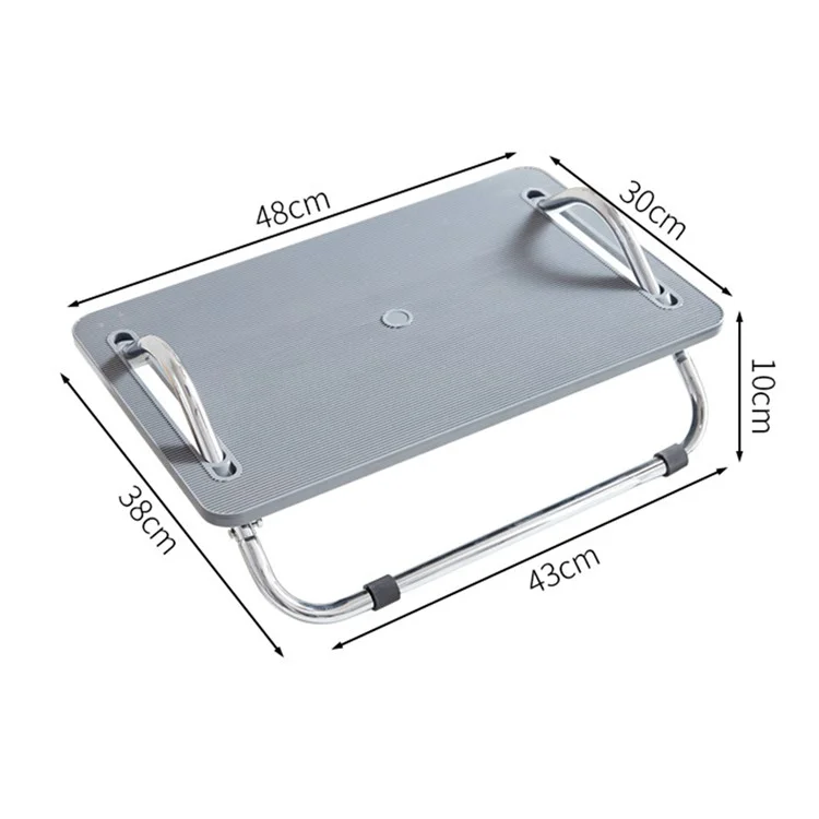 Ergonomic Footrest Office Desk Height Adjustable Sofa Foot Rest Pad for Work Home - Light Grey