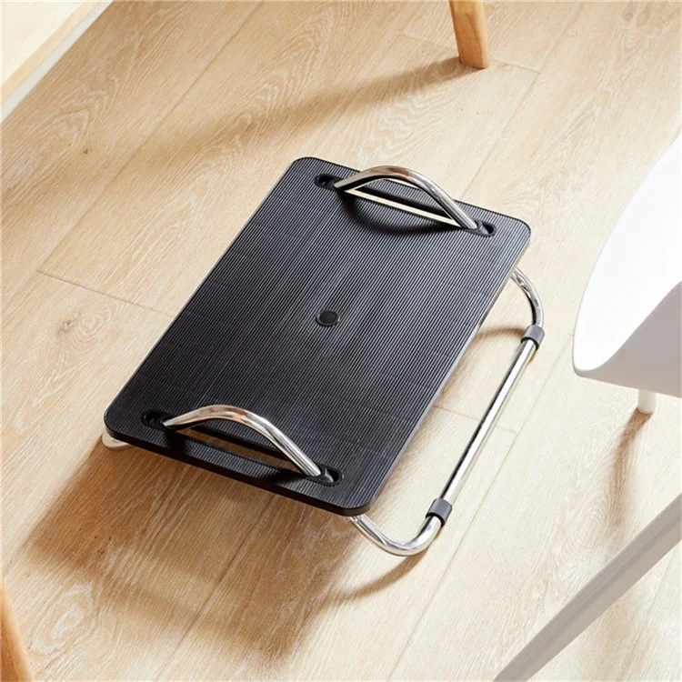 Ergonomic Footrest Office Desk Height Adjustable Sofa Foot Rest Pad for Work Home - Light Grey