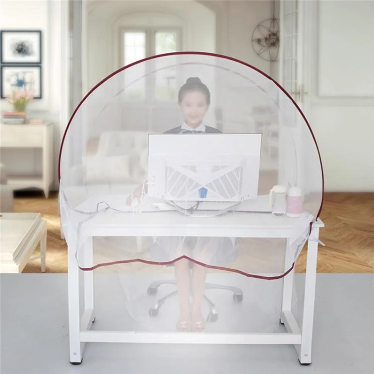 Moustiquaire portable pliable à double couche pour camping extérieur, adaptée au bureau des étudiants