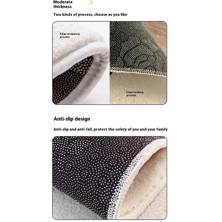 50 x 80cm Tree Pattern Faux Cashmere Rug Bathroom Carpet Water Absorbent Non Slip Floor Mat