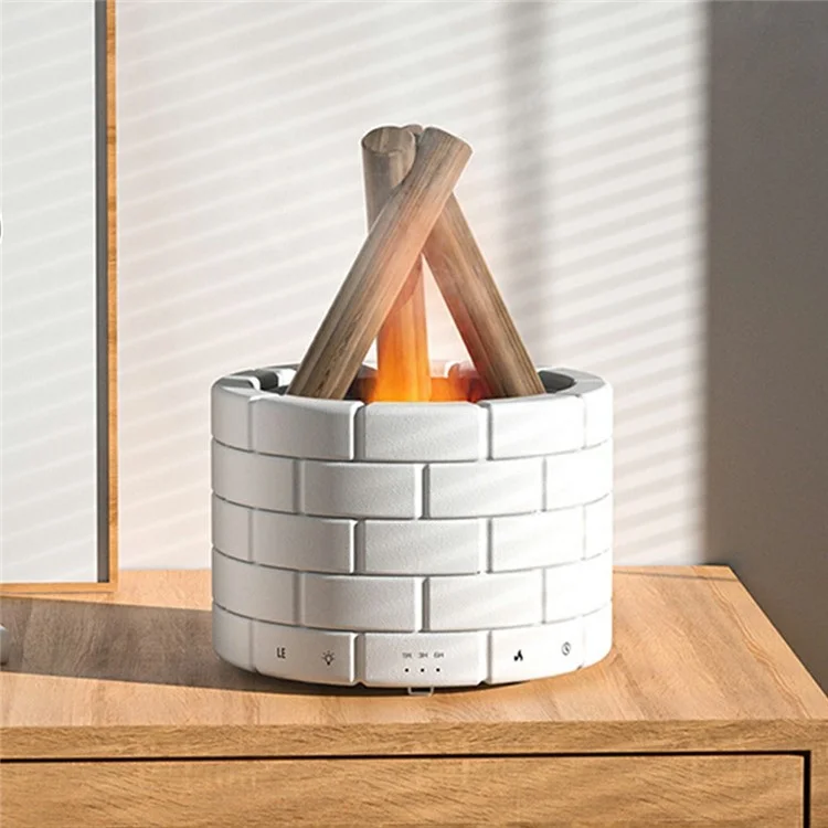 Flame Effect Humidifier Quiet Desktop Aromatherapy Diffuser for Home / Bedroom Use