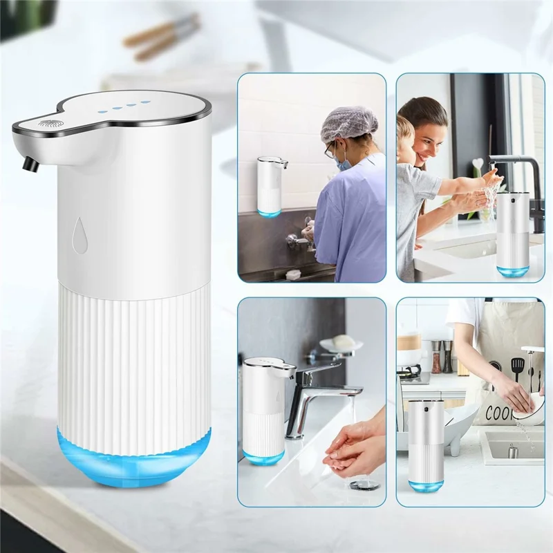 M10 Automatic Soap Dispenser Wall Mounted Touchless Sensor Electric Hand Wash Machine with Drain Cleaner - Foam Type