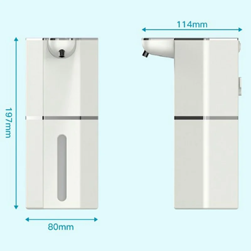 M12 360ml Automatic Soap Dispenser Wall Mounted Electric Foam Hand Wash Touchless Sensor - Beige / Foam Type