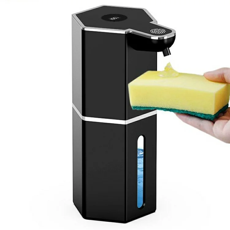 M12 360ml Automatic Soap Dispenser Wall Mounted Electric Foam Hand Wash Touchless Sensor - Black / Liquid Drop Type