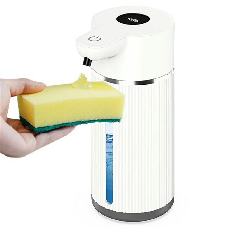 M15 420ml Automatic Soap Dispenser Smart Touchless Wall-Mounted Electric Handwash Machine - White / Liquid Drop Type
