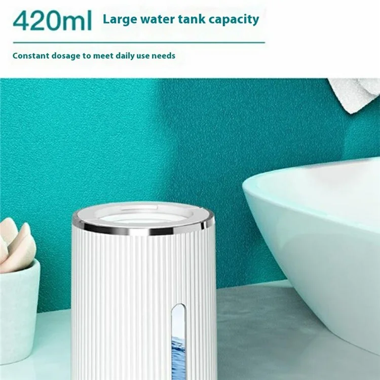 M15 420ml Automatic Soap Dispenser Smart Touchless Wall-Mounted Electric Handwash Machine - White / Liquid Drop Type