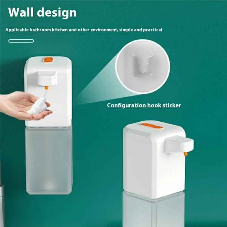 C1 500ml Automatic Soap Dispenser Wall Mounted Smart Electric Handwash Machine - Black / Liquid Drop Type