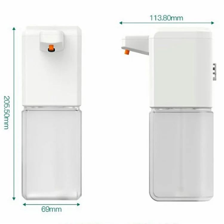C1 500ml Automatic Soap Dispenser Wall Mounted Smart Electric Handwash Machine - Black / Liquid Drop Type