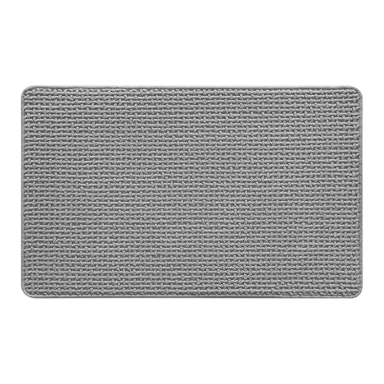 60 x 90 cm Chenille Badematte wasserabsorbierend rutschfest für Türeingang - Grau