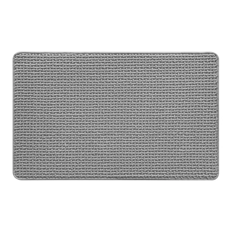 60 x 90cm Chenille Bath Mat Water Absorbent Non Slip Bathroom Rug for Doorway Entrance - Blue