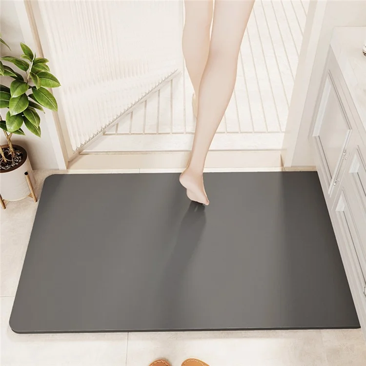50 x 80cm Diatomite Quick Dry Bathroom Mat Absorbent Non Slip Floor Rug for Entrance - Blue