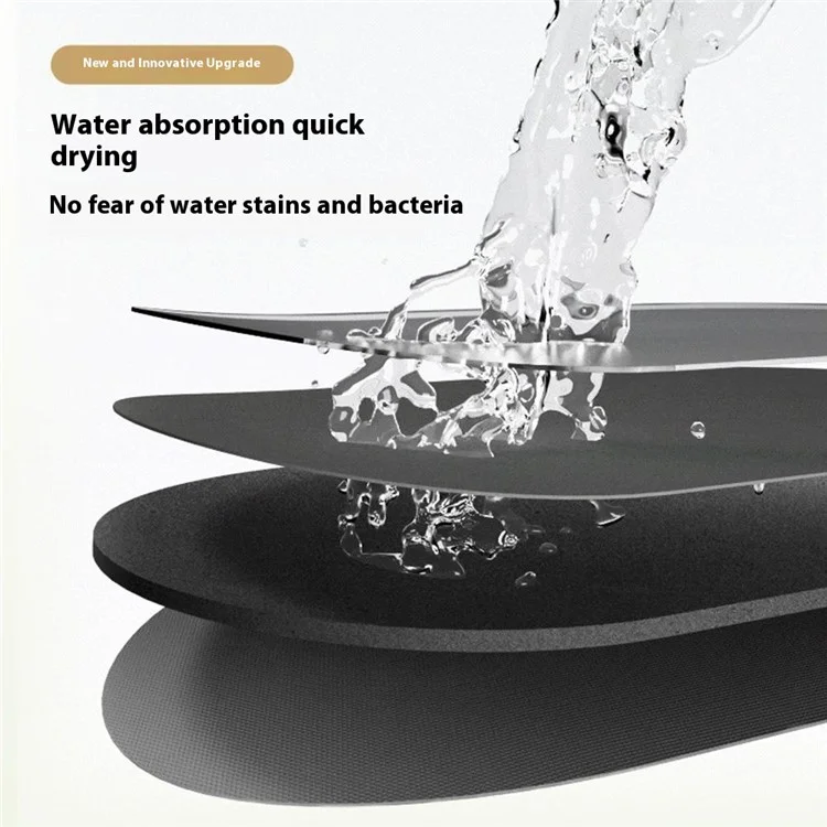 50 x 80cm Diatomite Quick Dry Bathroom Mat Absorbent Non Slip Floor Rug for Entrance - Blue