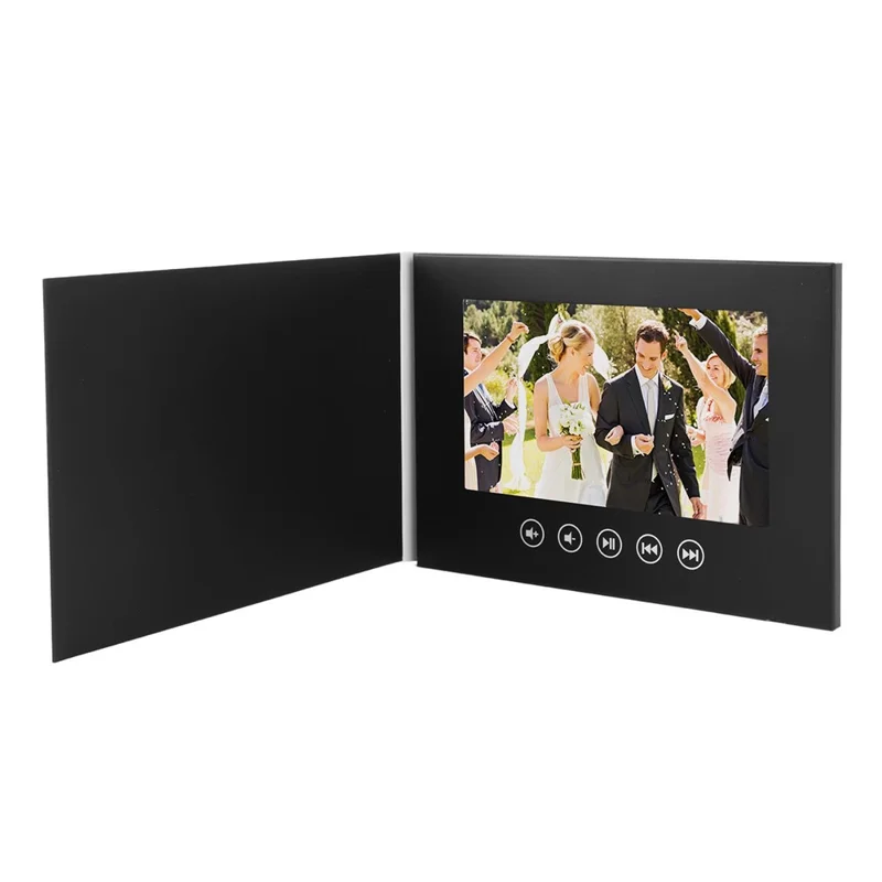 7 inch LCD Video Greeting Card Digital Promotional Player Electronic Card for Business Wedding Advertising