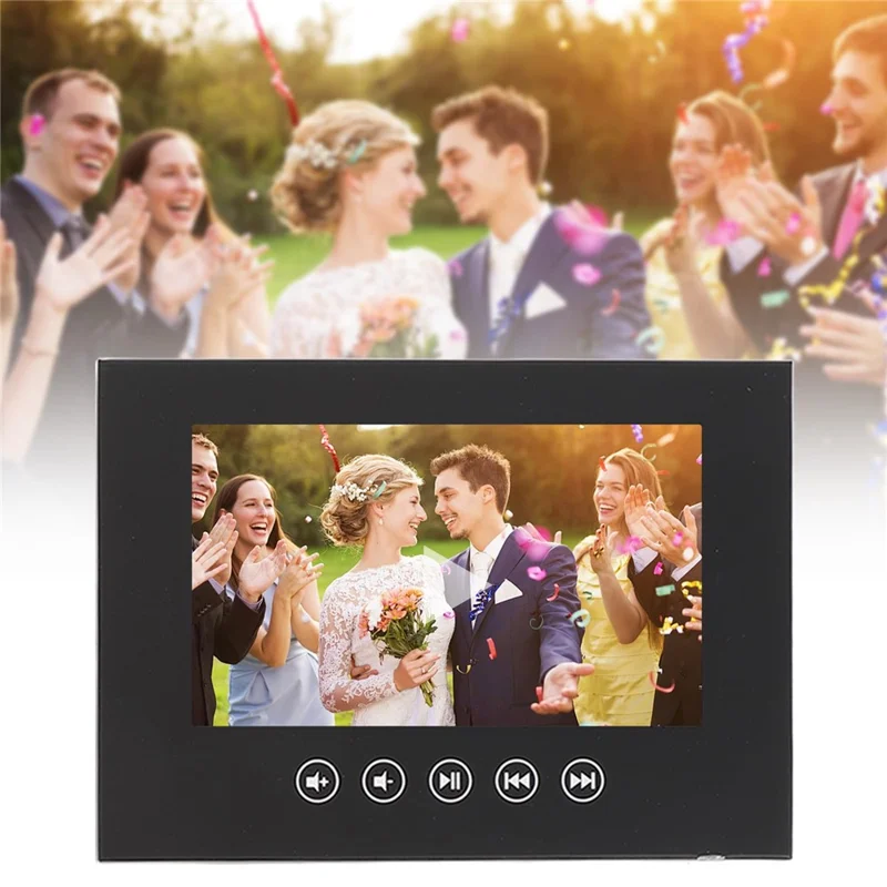 7 inch LCD Video Greeting Card Digital Promotional Player Electronic Card for Business Wedding Advertising