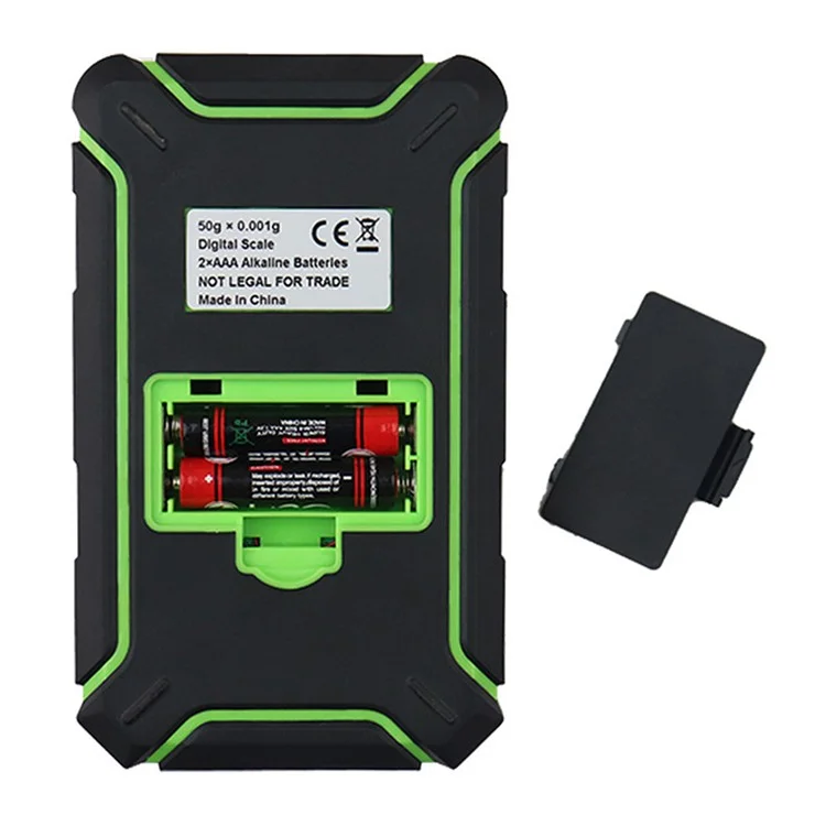 Balance de bijoux portable, balance de précision numérique électronique 50g / 0,001g avec poids de calibrage - Noir / Jaune
