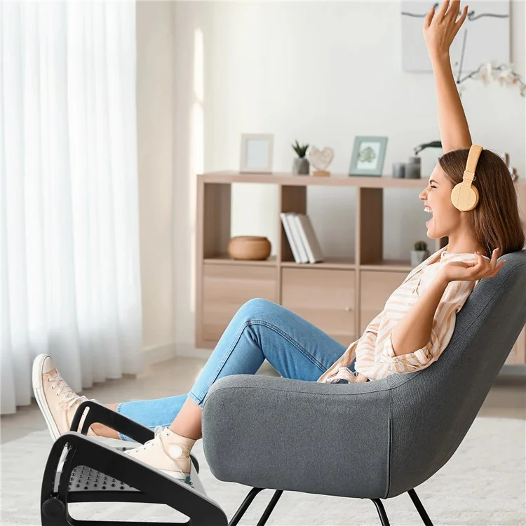 Höhenverstellbare Fußstütze für Büroschreibtisch - Ergonomische Massagefußablage zur Vermeidung von Beinverschränkung