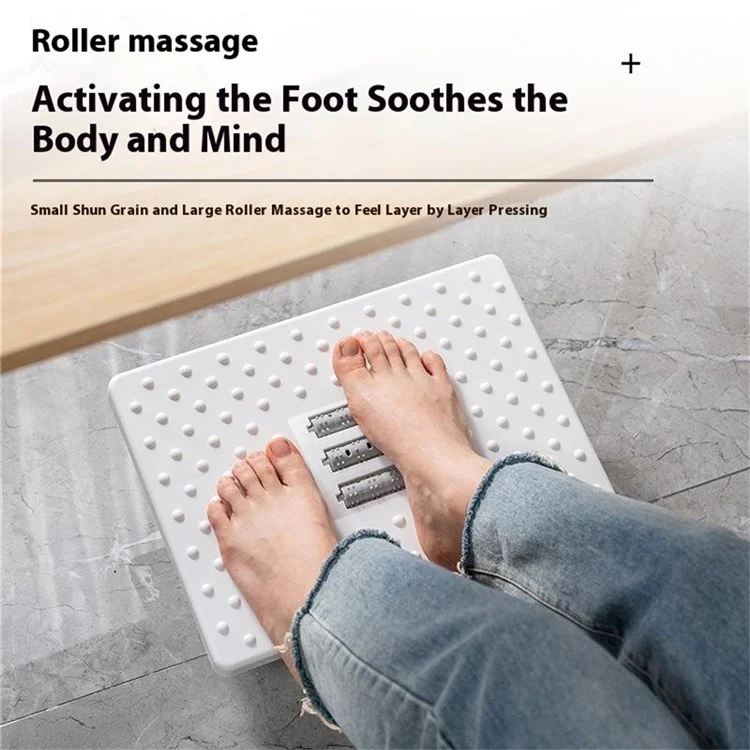 Under Desk Foot Rest Non Slip Ergonomic Plastic Footstool for Office Home Posture Support - Black