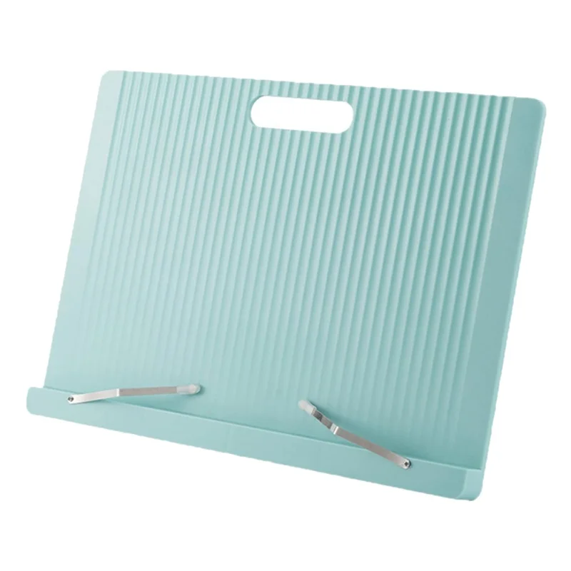 5 Angle Positions Adjustable Children Reading Stand Desktop Book Holder for Students Tablet Support - Blue